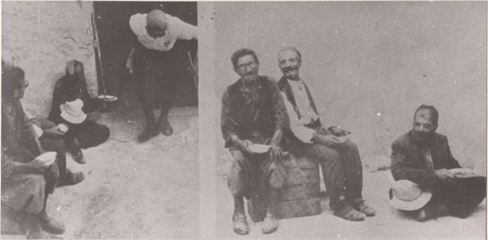 Pictures of beggars.